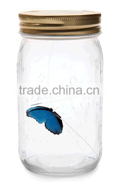New Promotion Gift Valentine's Christmas Gift 2011 LED Jar Electronic Butterfly IN A Jar