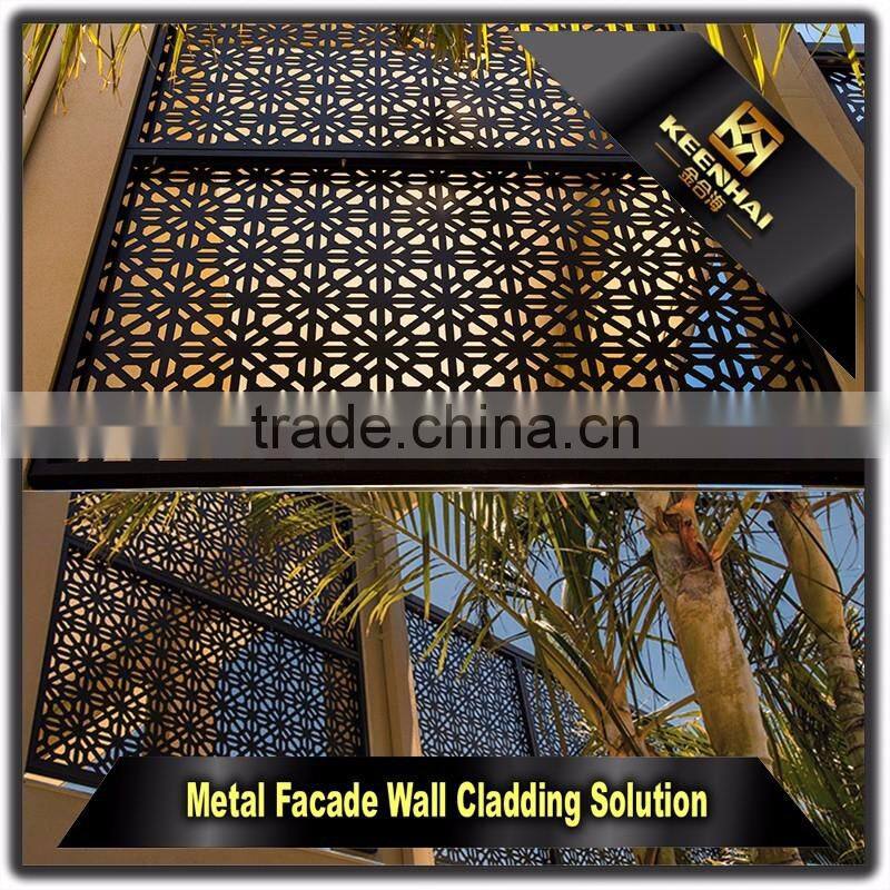 Powder Coated Laser Cutting Aluminium Decorative Wall Panel Outdoor
