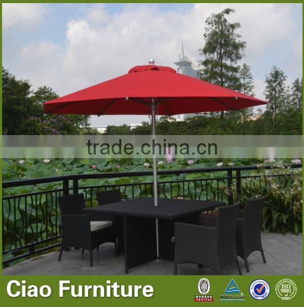 Leisure garden patio durable aluminium sun umbrella