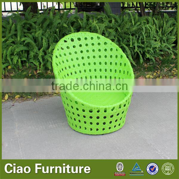 Special weaving flat rattan small recliner chair