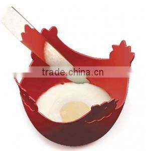 Single cup 100% food grade silicone egg cooker