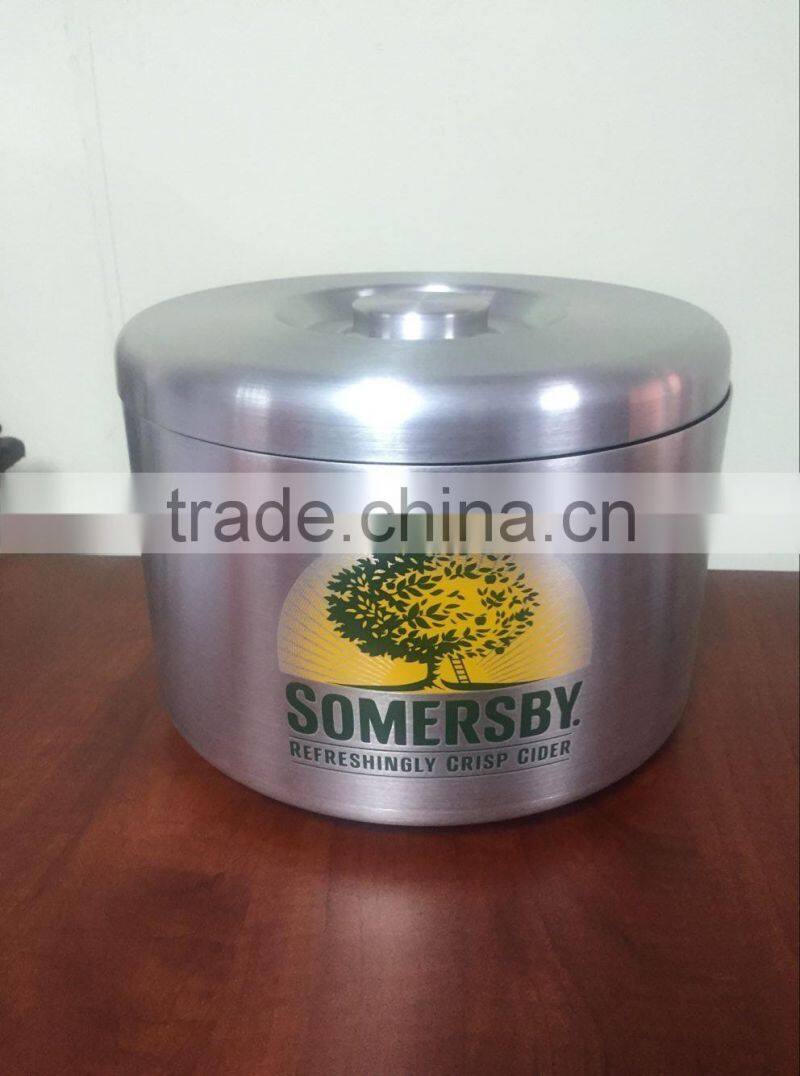 2016 promotional products high-end stainless steel bucket with barware