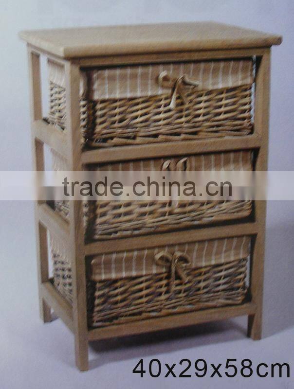 Best-selling wholesale price old style retro wicker storage cabinet
