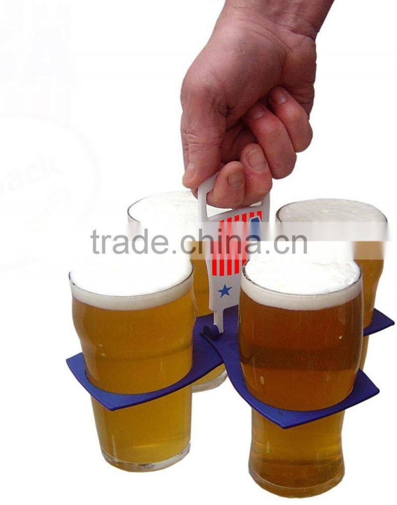 Foldable beer/coffer/cup holder carrier