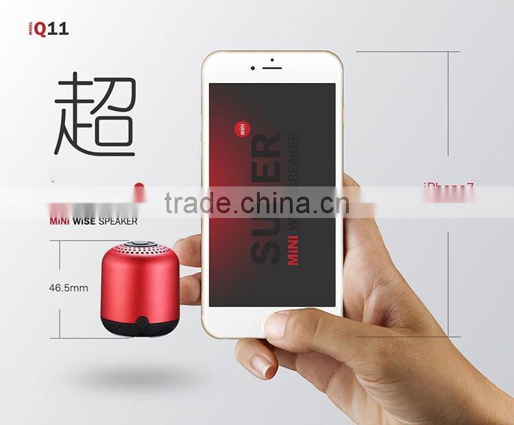 2017 New gadget custom logo handsfree call mini bluetooth speaker with CE ROHS FCC BQB certifications