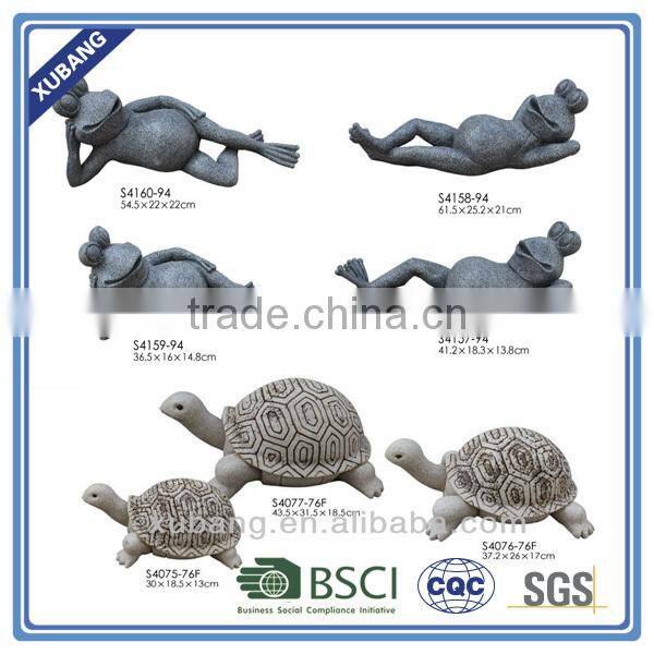 Custom Poly resin Outdoor Frog Garden Decoration Ornament