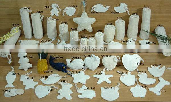 100% organic Natural Animal shape Loofah Luffa kidsn Loofa Bath Sponge
