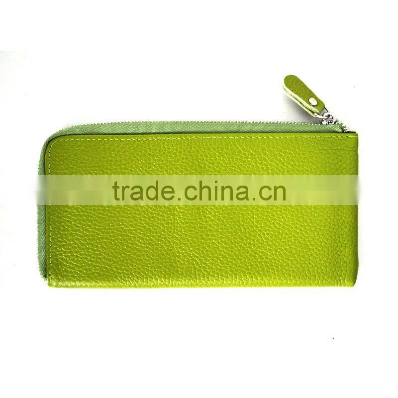 Trade assurance supplier leather wallet clutch mobile phone pouch Ladies clutches coin purse