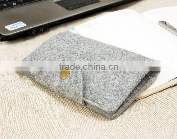 2017 wholesale pure wool Felt mutiple wallet/name card holder made in China
