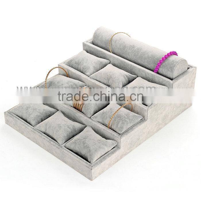 Hot Selling Different Kinds Watch Ring Bracelet Grey Jewelry Box Packaging