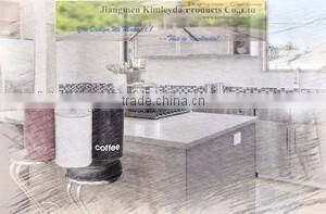 Powder coated metal kitchen storage jar container set of 3