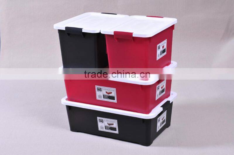 22L plastic storage Box / Finishing Box with cover and lock