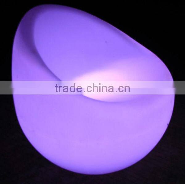 Illuminated Leisure Led Furniture With Color Changing Led Chair Coffee Sofa