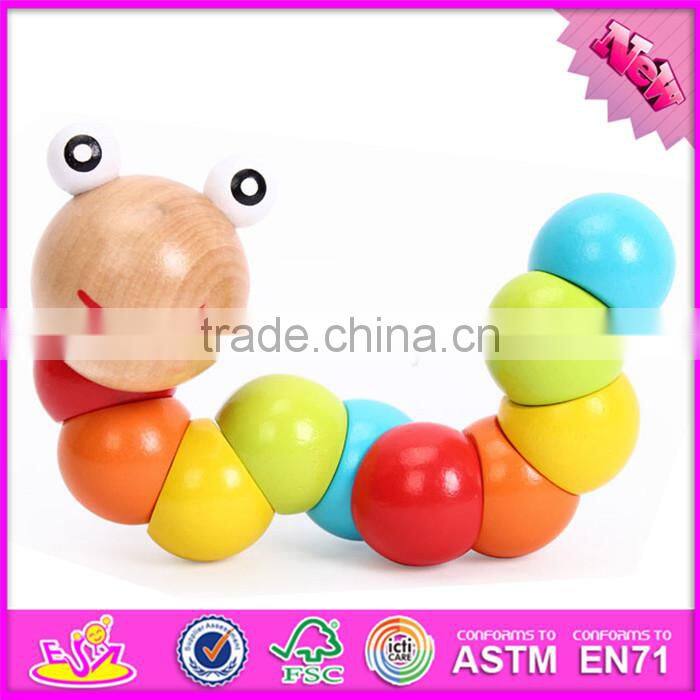 2016 new fashion funny children wooden diy puzzle toy W03B029