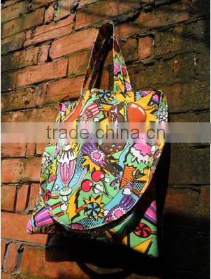 Women Fashion Printing Fabric Hand bag