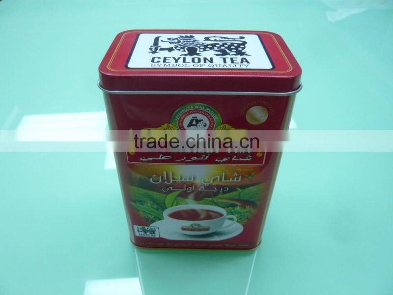 metal tea boxes for Sri Lanka,tea boxes with hinge