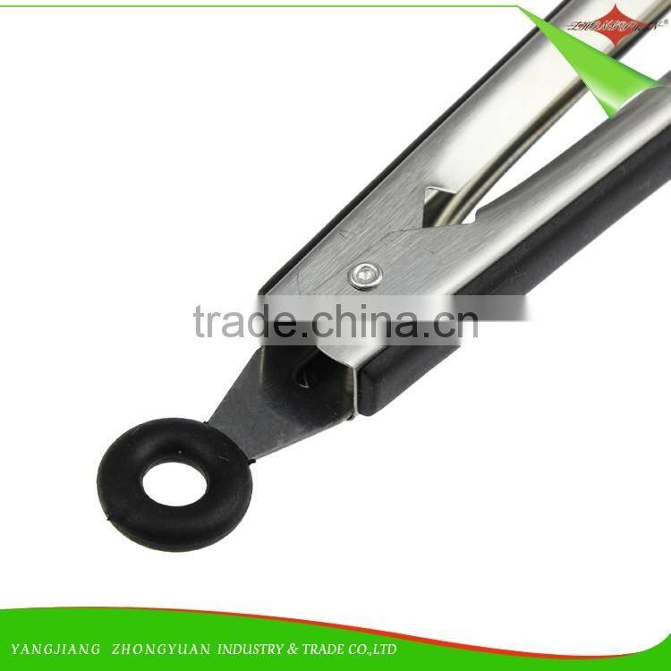 ZY-H3017 12"Kitchen and Barbecue Grill Tongs BBQ Cooking Stainless Steel Food service Tong