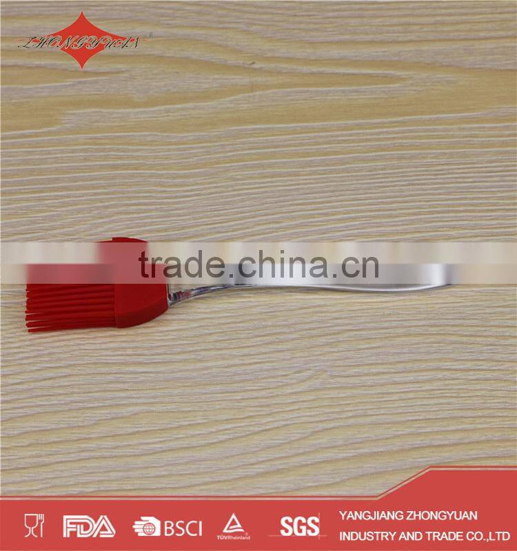 New design silicone brush with translucent handle