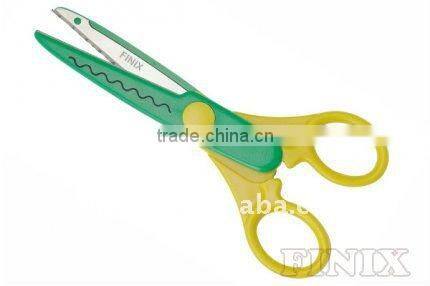 Hot Sell Safety Twin Color Plastic Grip Craft Scissors