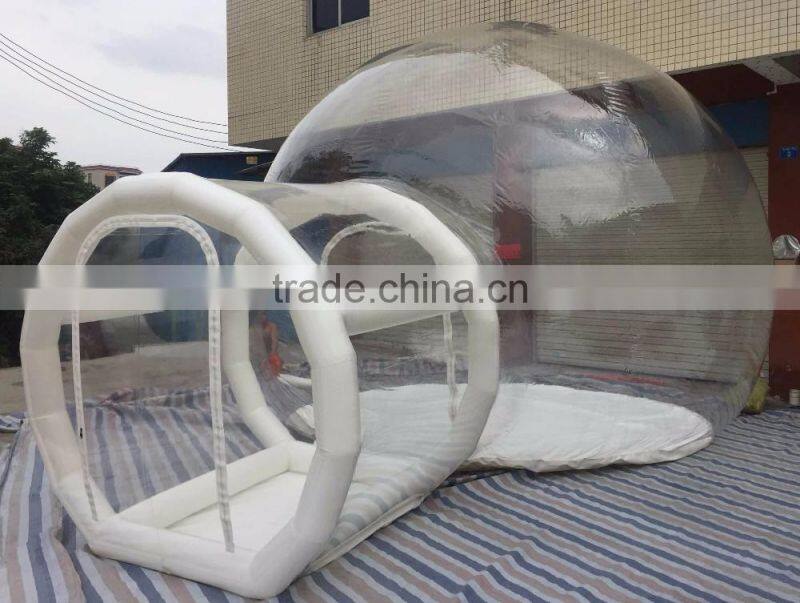 Hot selling transparent inflatable bubble camping tent inflatable advertising tent for sale