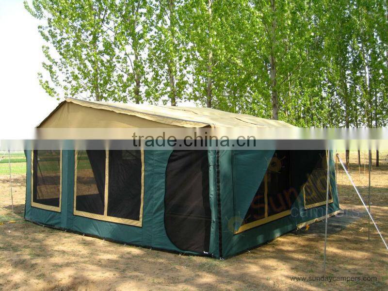 4x4 roof tent stainless steel kitchen Mini camper trailer tent for self-driving travelling