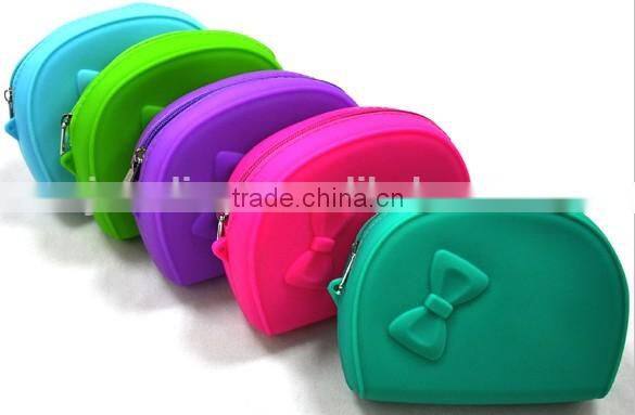 Silicone heat resistance waterproof cheap cosmetic bag