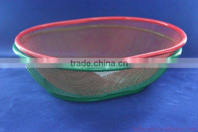 Colorful oval shape food basket, fruit basket, vegetable basket w/stander