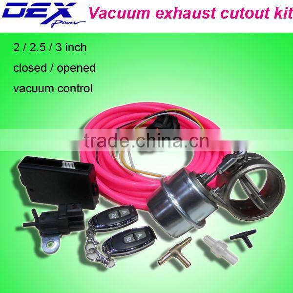 2 /2.5 / 3inch auto exhaust part electronic valve vacuum control cutout kit