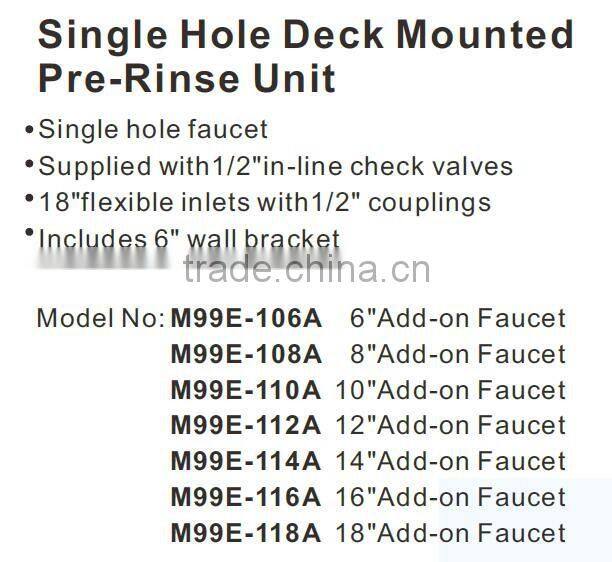 2016 Kitchen Faucet Pull Out Spray Commercial Pre Rinse Faucet