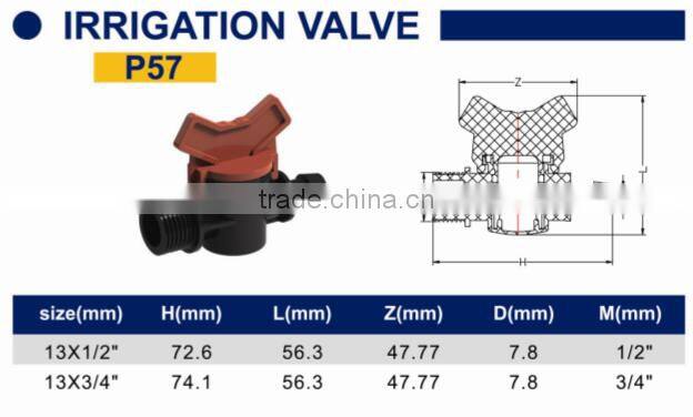 TY High quality PP compression fittings IRRIGATION VALVE eco-friendly Cheap Price Full Size factory price list discount