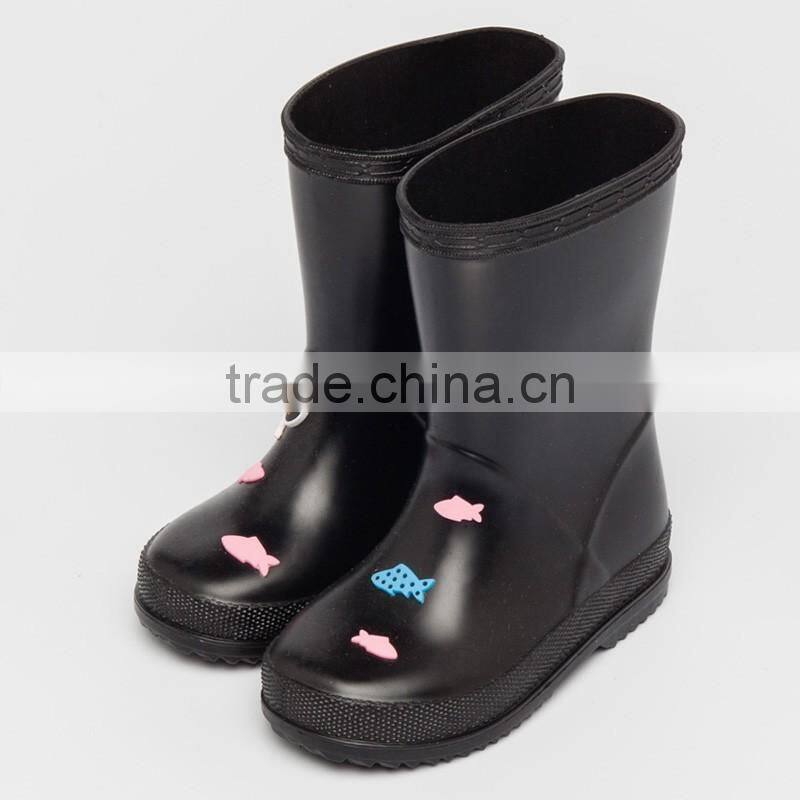 2017 new cheap rain boot kids children boys girls matt finish