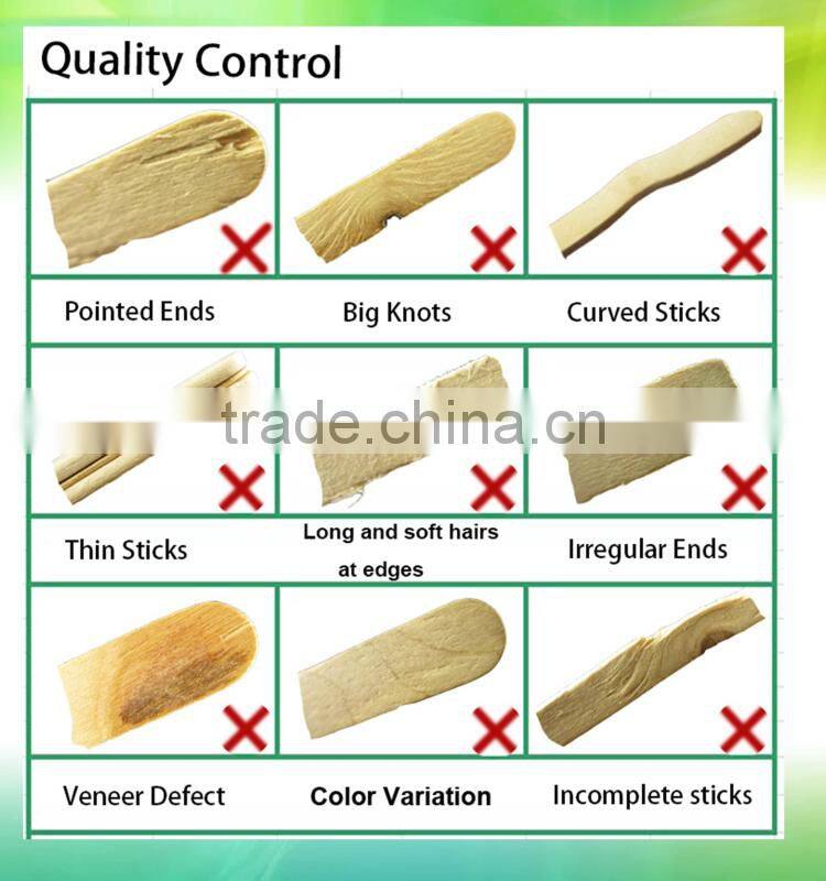 China birch wooden disposable individually wrapped ice cream spoon