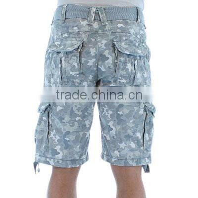 Mens 3/4 Cargo Shorts Grey