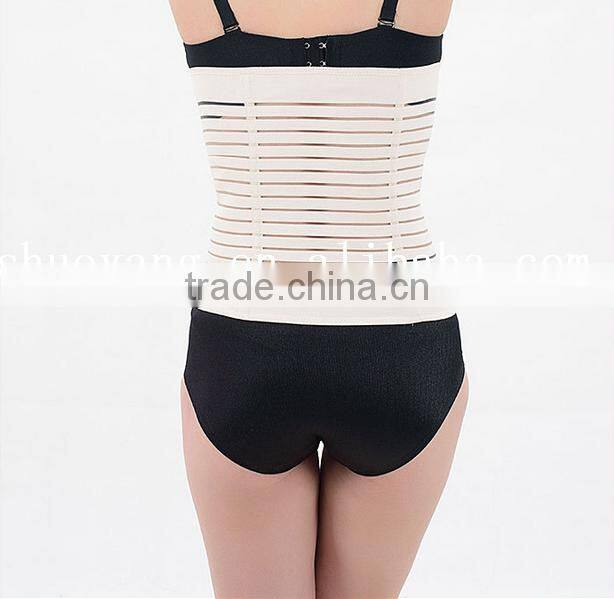 3 Hooks Black Postnatal breathable free sample belly shaper body shaper for women
