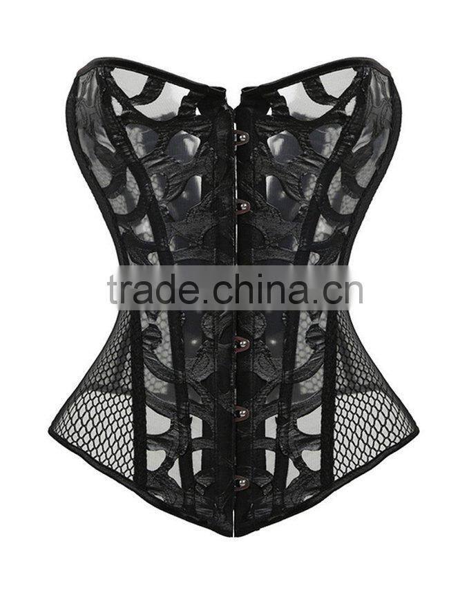 Sexy Summer Hot Gothic Corset Mesh Bustier
