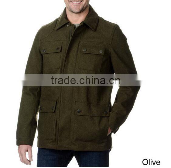 Street Men's Military Style Water-resistant Coat