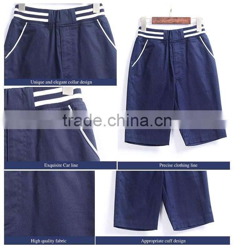 OEM Primary Kids Cotton School Uniform Short Pants