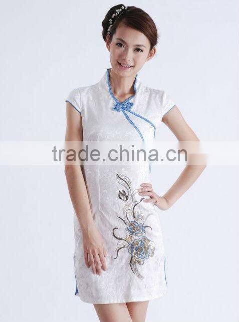 cheongsam white