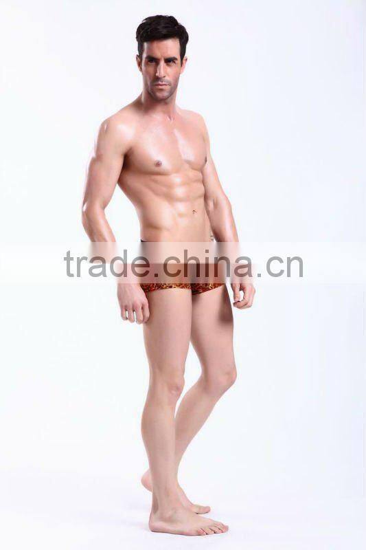 Wholesale leopard boxer for men manufacturer brand underwear nylon mens boxer short panties