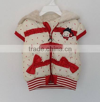 baby girl short sleeve cute ski coat for winter
