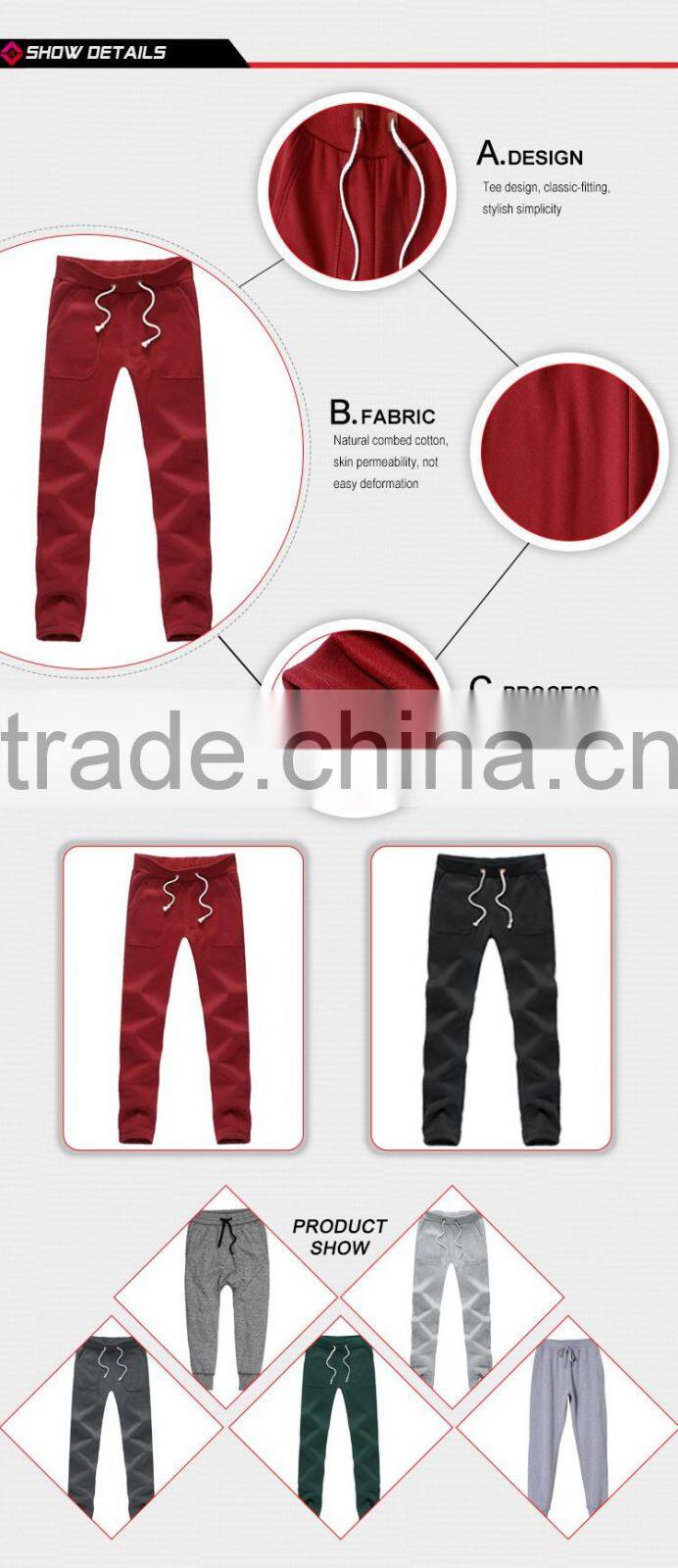 20red plaid women casual pants with elastic fabric