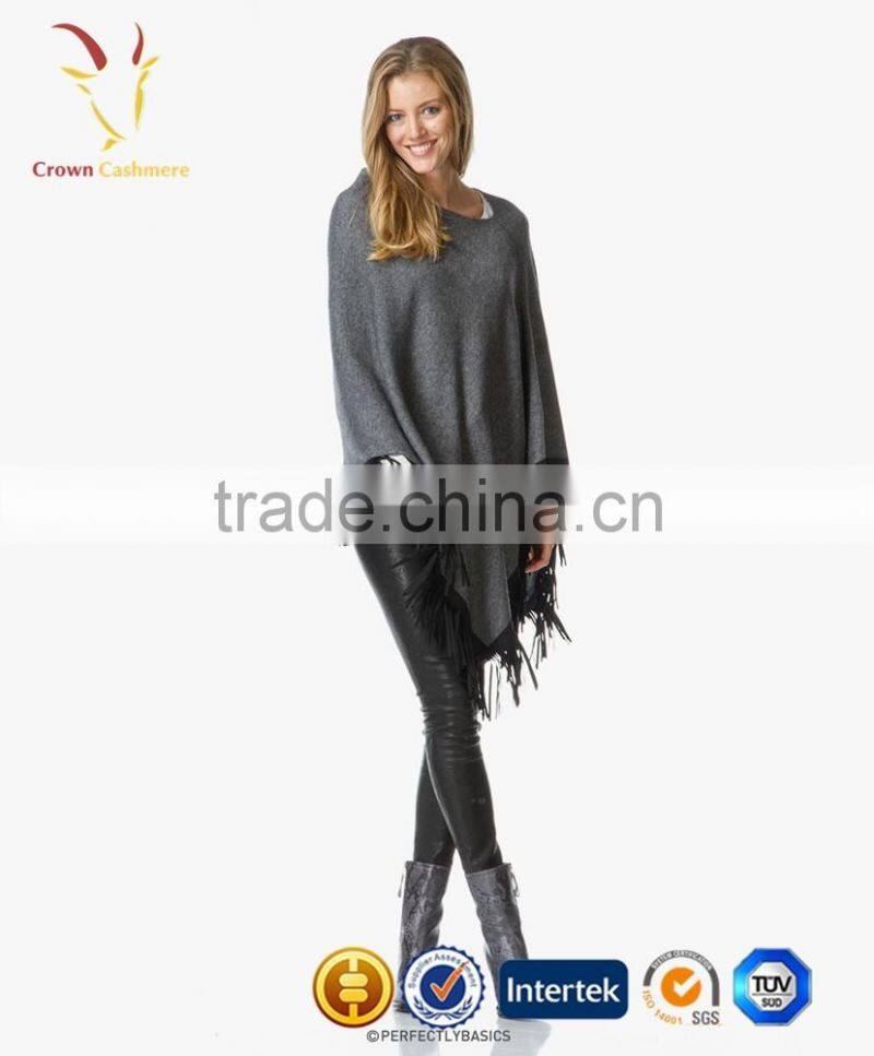 Women Fashion Wool Knitted Poncho Hand Knitted Poncho