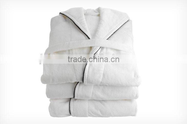 Factory Wholesale Custom Logo Cotton Terry Hotel Bathrobe