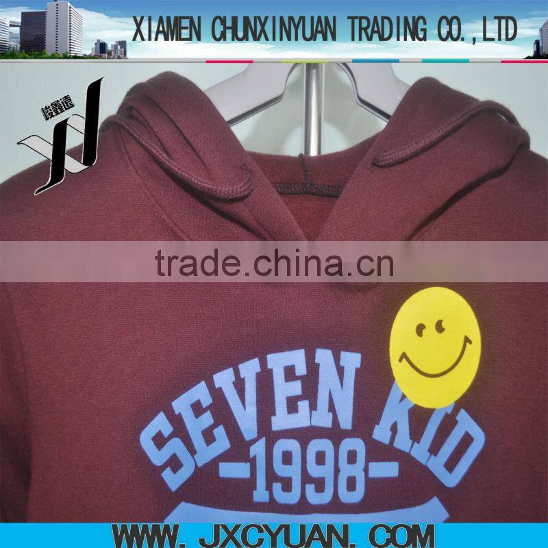wholesale lovely printed custom o-neck kids hoodies