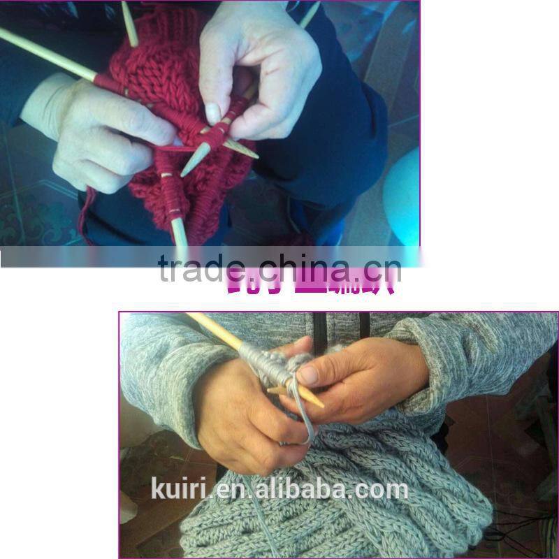 knitted hat with snap silver fox fur ball on top