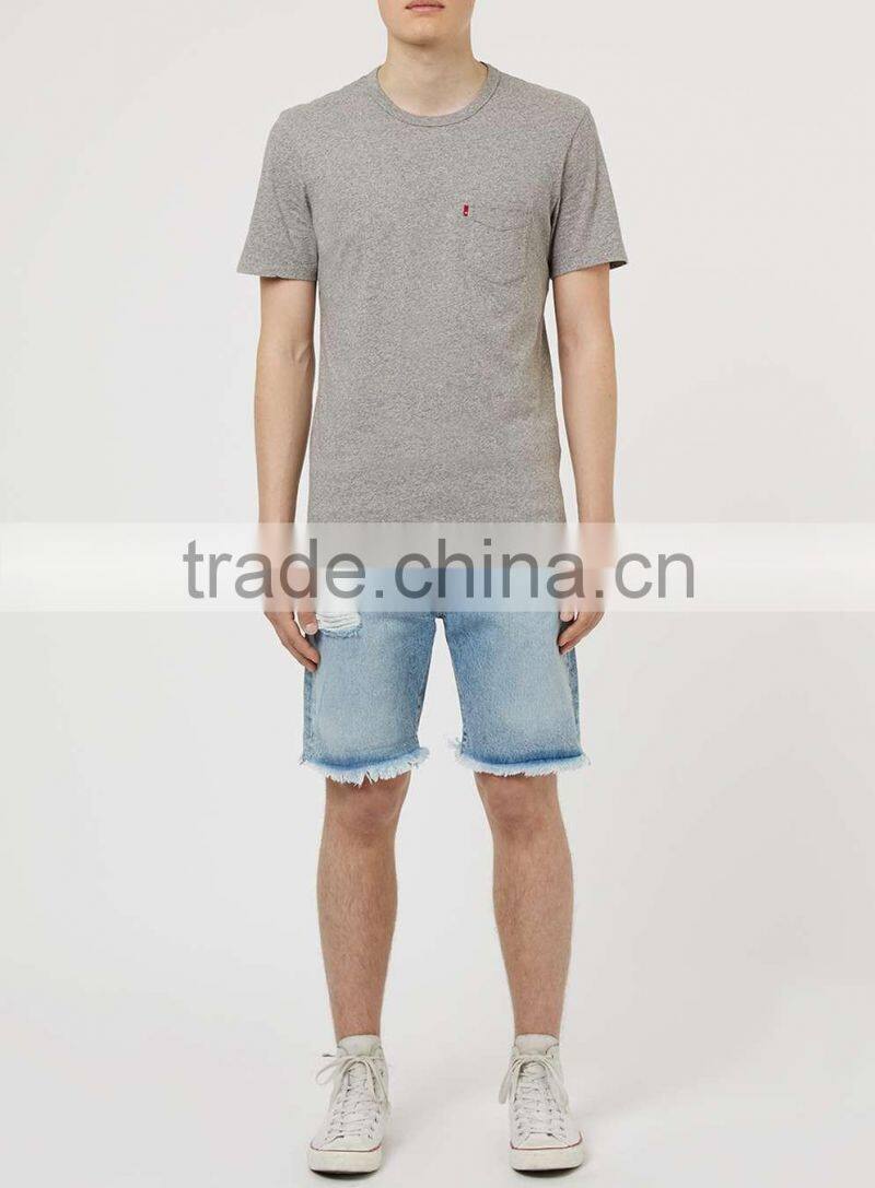 Fashion crew neck short sleeve custom t shirt plain mens t shirt wholesale china