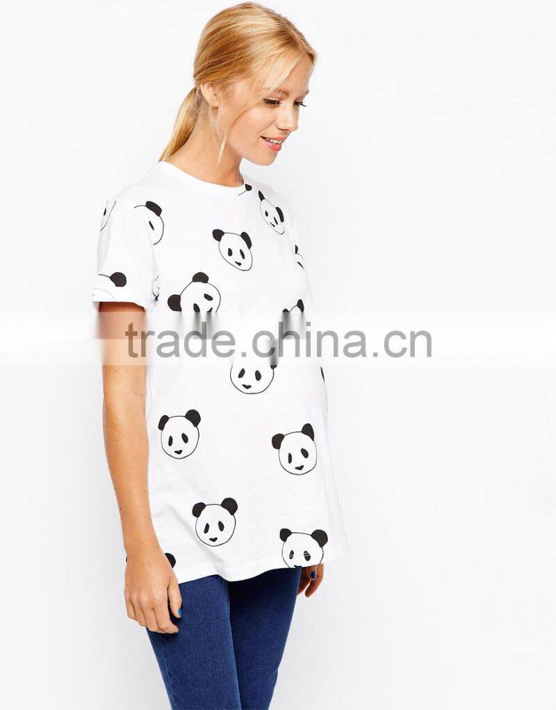Maternity Exclusive T-Shirt in Panda Print