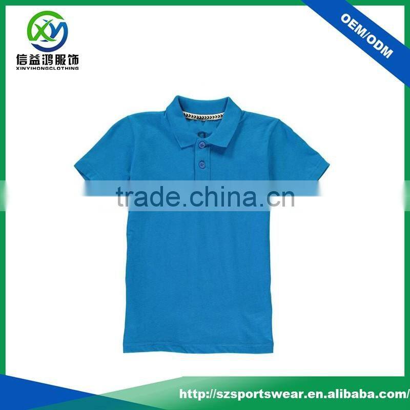 Hot Sale Blank Children Sport Cotton Jersey Polo Shirt Wholesale