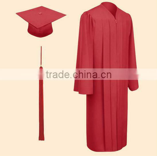 Top quality and various styles High school graduation gowns with hood and cap