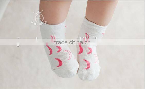 cute baby cotton socks, silicone print baby socks
